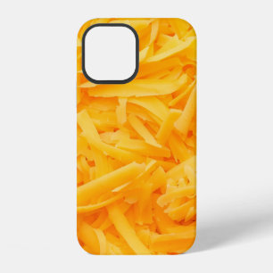 grated cheddar cheese top view iPhone 12 case