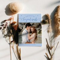 Grateful Beyond Words Wedding Photo Icy Blue