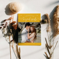 Grateful Beyond Words Wedding Photo Yellow
