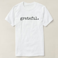 Grateful Black Text Typography