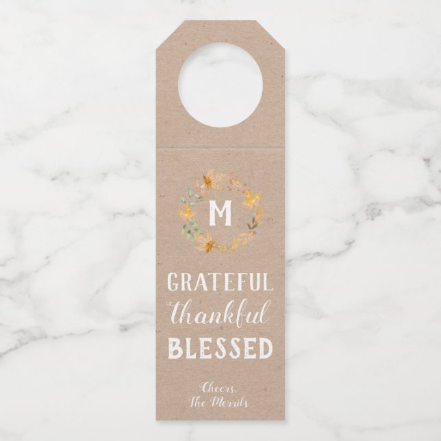 Grateful Bottle Hanger Tags (Front)
