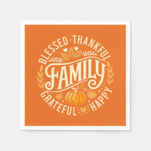 Grateful Circle – Autumn Icons Napkin