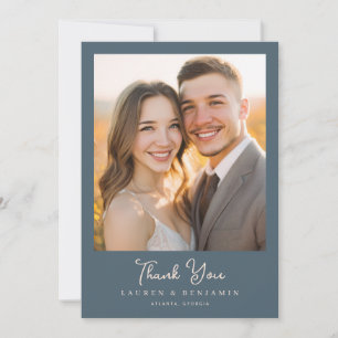 Grateful Couple Portrait Thank You Card