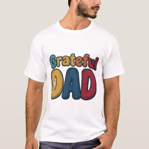 Grateful Dad Retro Bubble Letter Shirt Design_1