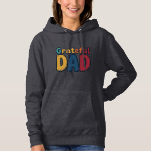 Grateful Dad Retro Bubble Letter Shirt Design_1