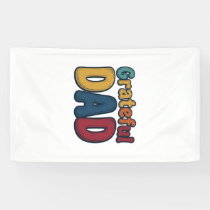 Grateful Dad Retro Bubble Letter Shirt Design_1 Banner