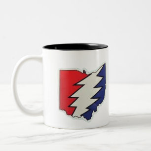 "Grateful Dead & the Psychedelic Revolution: Jerry Two-Tone Coffee Mug