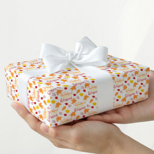 Grateful Fall Autumn Gift Wrapping Paper