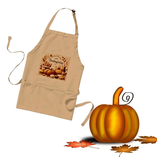 Grateful  Festive Thanksgiving  Standard Apron (Creator Uploaded)
