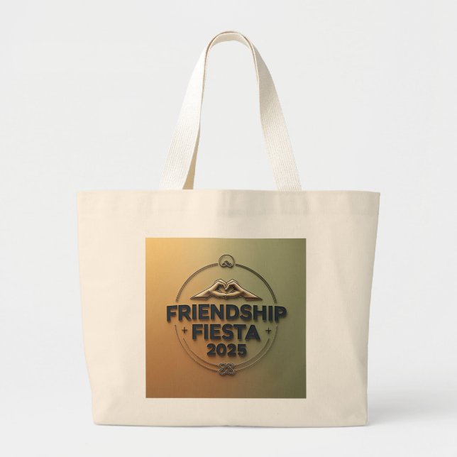 Grateful Fiesta Large Tote Bag (Front)