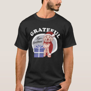 Grateful for Christmas Christmas Santa Rude Adult T-Shirt