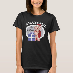 Grateful for Christmas Christmas Santa Rude Adult T-Shirt