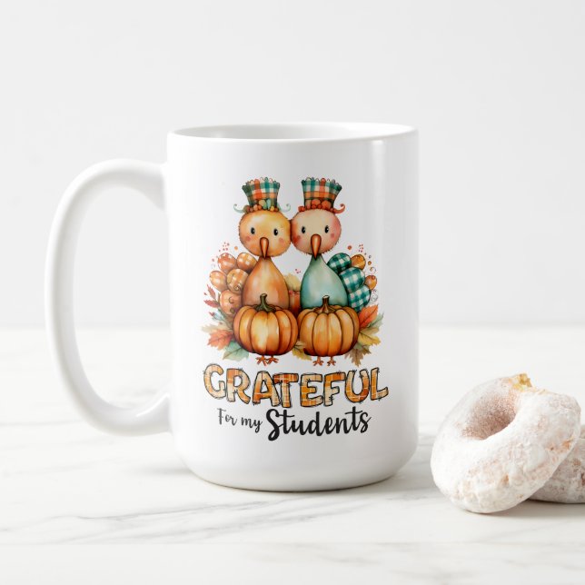 Grateful for My Students Coffee Mug (With Donut)