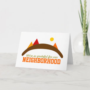 Grateful for our Neighborhood Holiday Card