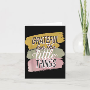 Grateful For The Simple Things Daily Mindset Quote Card