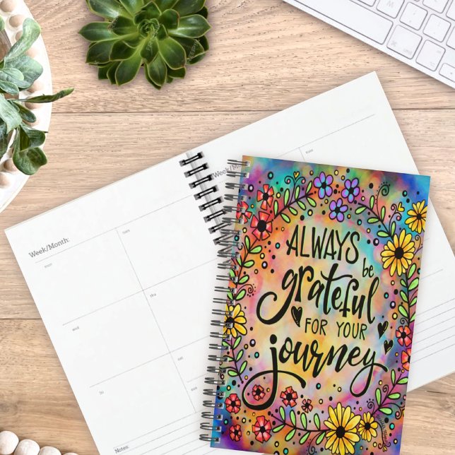 Grateful for Your Journey Inspirational Floral Planner (Creator Uploaded)