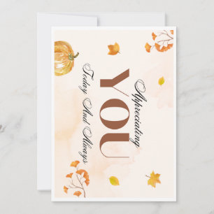 Grateful Grazing: A Turkey-Sized Thank You Card