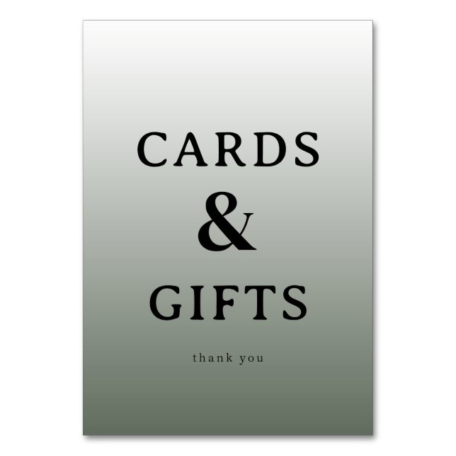 Grateful Grey Minimalist Thank You Card (Front)