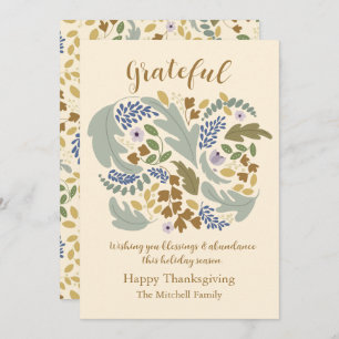 Grateful Happy Thanksgiving Announcement