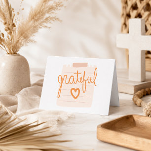 Grateful Heart Christian Thank You Card