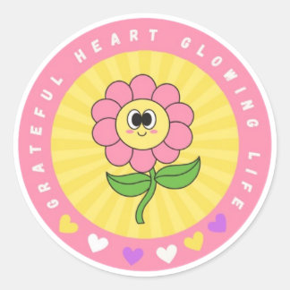 Grateful Heart Glowing Life Sticker
