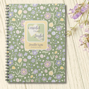 Grateful Heart Joyful Life Personalized Journal