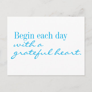 Grateful Heart Motivational Postcard