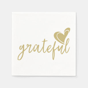 grateful heart napkin