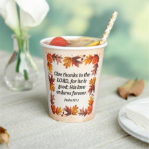 Grateful Heart Paper Cups