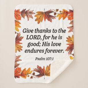 Grateful Heart Sherpa Blanket