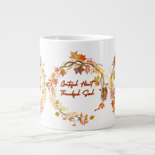 Grateful Heart Thankful Soul Large Coffee Mug