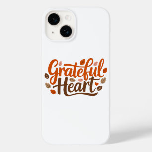 Grateful Heart Typography design Case-Mate iPhone 14 Case