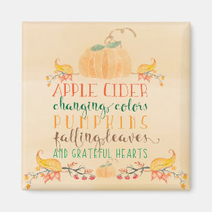 Grateful Hearts Fridge Magnet