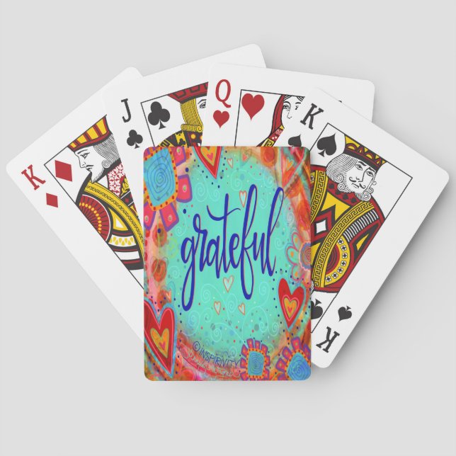 “Grateful” Inspirivity Playing Cards (Back)