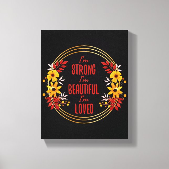 Grateful Motivation words for success Canvas Print (Front)