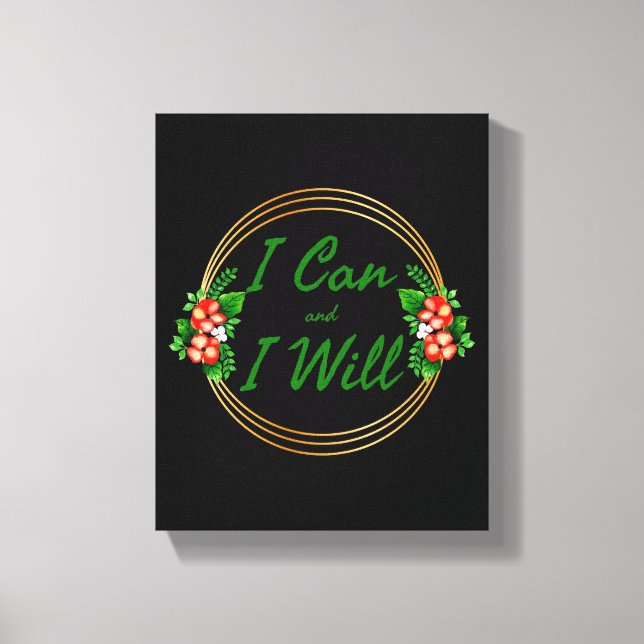 Grateful Motivation words for work Canvas Print (Front)