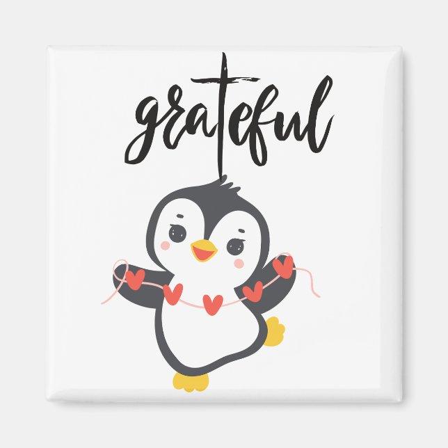 GRATEFUL PENGUIN MAGNET (Front)