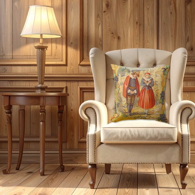 Grateful Pilgrims Thanksgiving Pillow (Creator Uploaded)