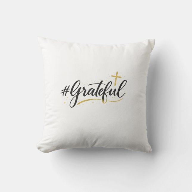 #grateful Pillow (Front)