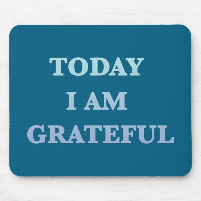 Grateful Retro Sunset Gradient Typography Mouse Mat (Front)