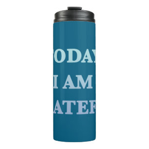 Grateful Retro Sunset Gradient Typography Thermal Tumbler