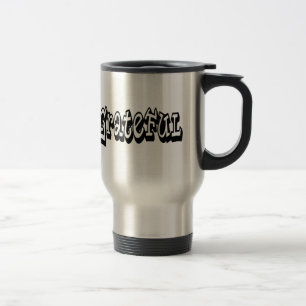 Grateful Saying Graffiti Style typography Travel Mug