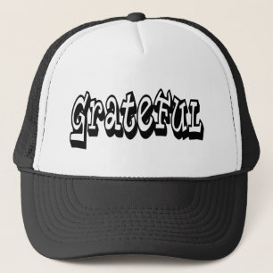 Grateful Saying Graffiti Style typography Trucker Hat