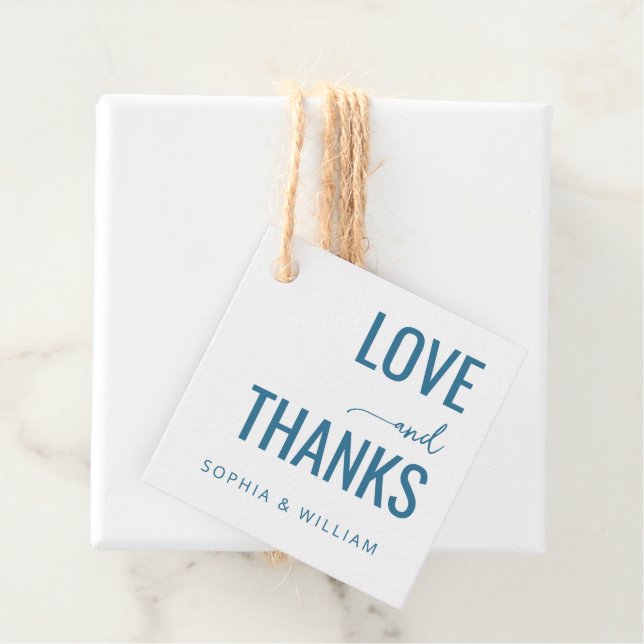 Grateful Teal Calligraphy Favour Tags (In Situ)