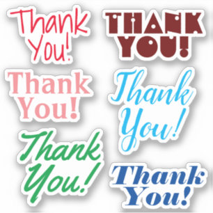 Grateful "Thank You!" Stickers