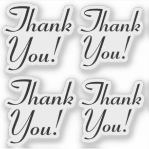 Grateful "Thank You!" Stickers