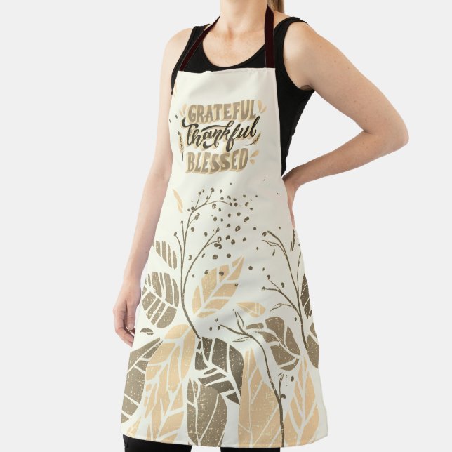 Grateful Thankful Blessed Apron (Insitu)