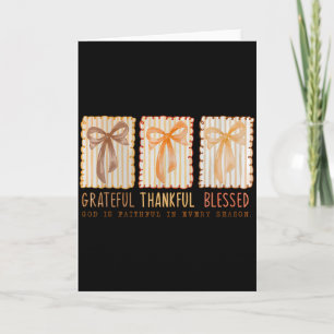 Grateful Thankful Blessed Religious Christian Card