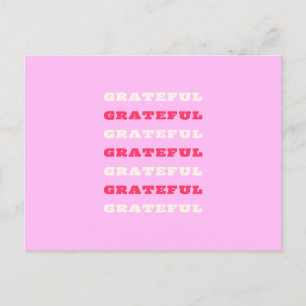 Grateful, Thankful, Gratitude Quote, Pink, Holiday