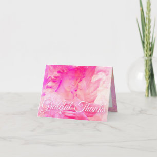 Grateful Thanks Angel notecard w/colourful
